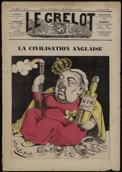 La Civilisation Anglaise - based on Gin by French School