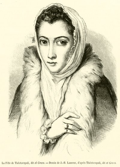 The Daughter of Theotocopuli, called El Greco by French School