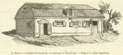 The House Where Swedenborg Lived, in the Suburb of Stockholm by French School