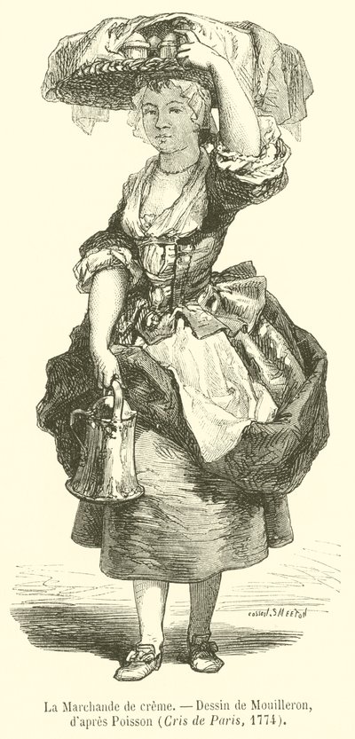 The Cream Seller by French School