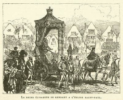 Queen Elizabeth Going to St. Paul