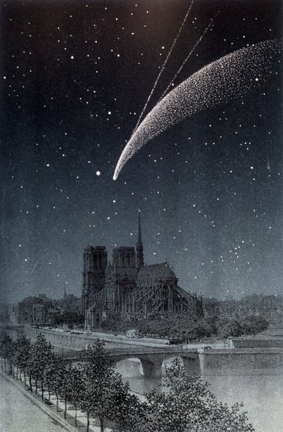 The Comet of Donati, seen in Paris 04/10/1858 - in 