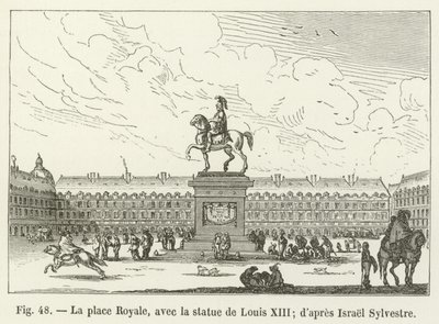 Place Royale, with the Statue of Louis XIII; after Israel Sylvestre by French School