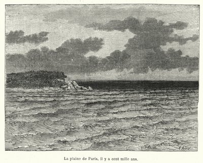 The Plain of Paris, One Hundred to One Thousand Years Ago (engraving) by French School