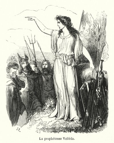 The Prophetess Velleda by French School