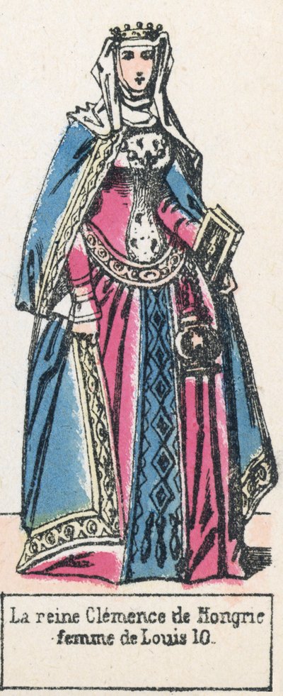 Queen Clemence of Hungary, Wife of Louis X by French School