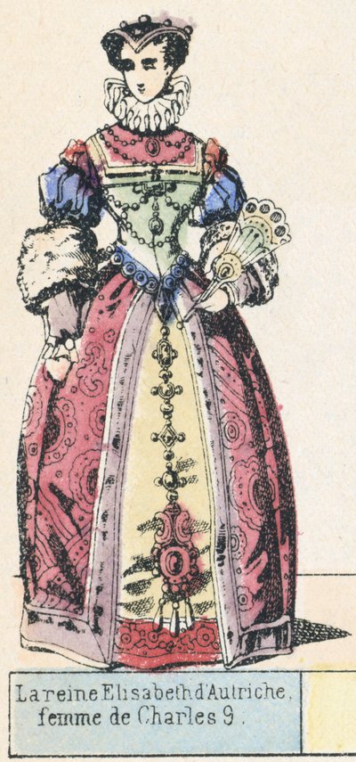 Queen Elisabeth of Austria, Wife of Charles IX by French School