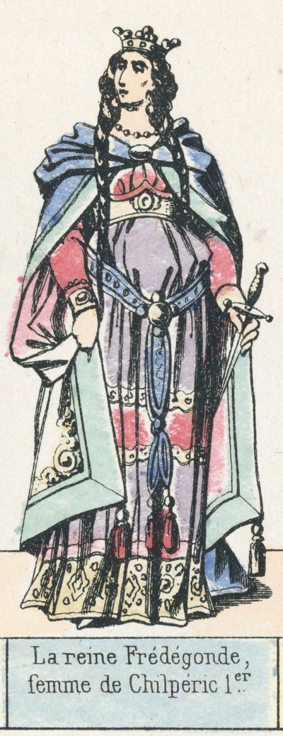 Queen Fredegonde, wife of Chilperic I by French School