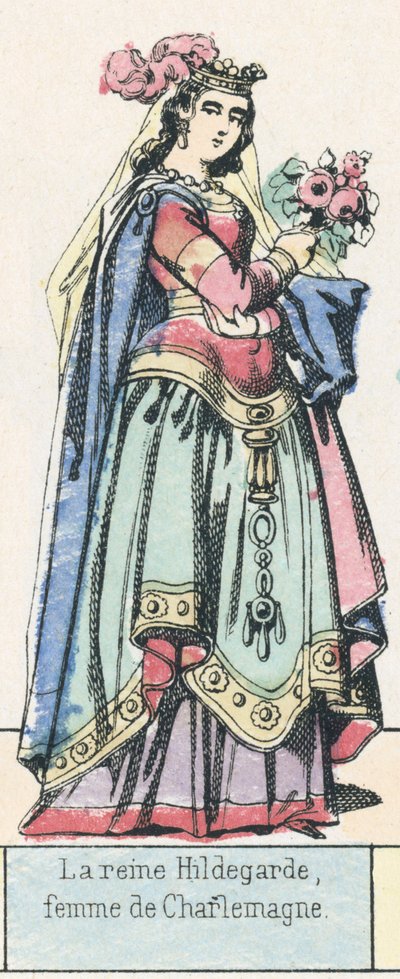 Queen Hildegarde, Wife of Charlemagne by French School