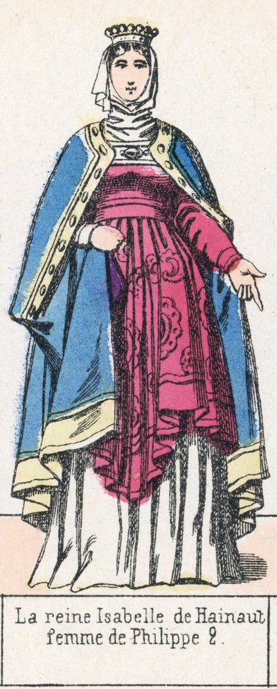 Queen Isabelle of Hainaut, Wife of Philip II by French School