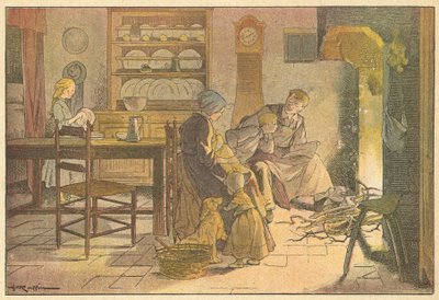 The Evening with Family by French School