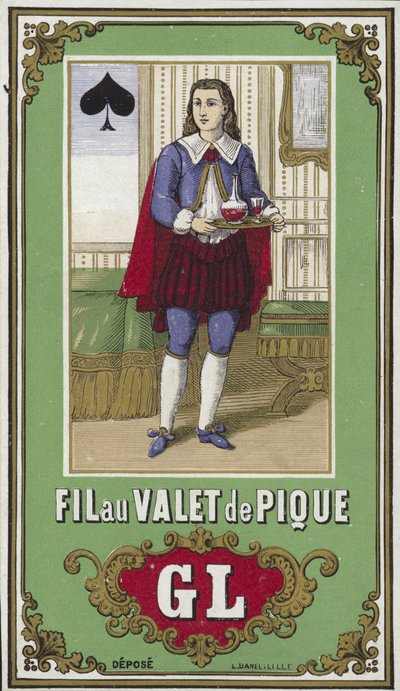 Label for Jack of Spades thread by French School