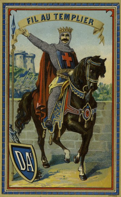 Label for Templar thread by French School