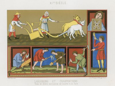 Labourers and Carpenters by French School