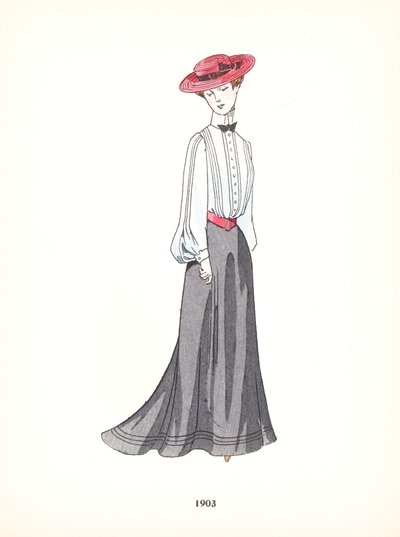 Ladies fashion, 1903 by French School