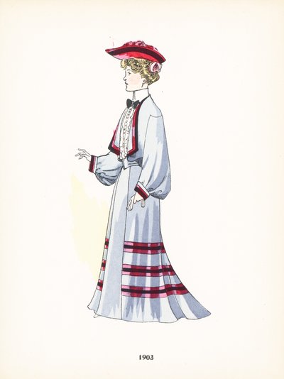 Ladies fashion, 1903 by French School