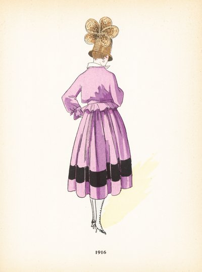 Ladies fashion, 1916 by French School