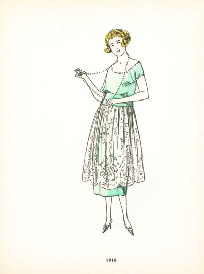 Ladies fashion, 1918 by French School