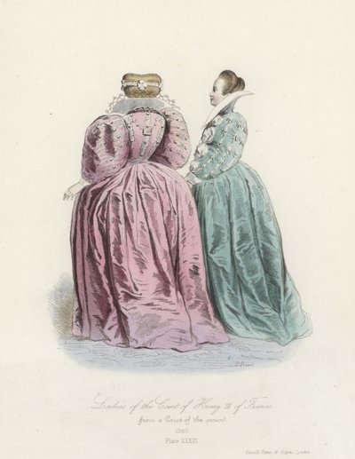 Ladies of the court of Henry III of France by French School