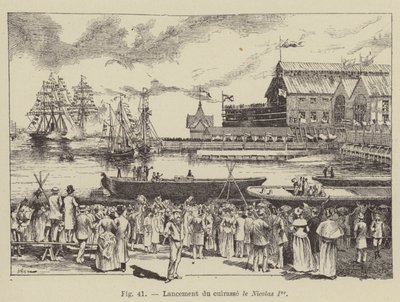 Launching of the Armored Ship Nicholas I by French School