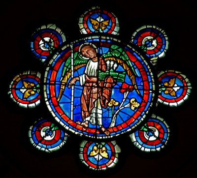 Last Judgement: An Angel with Spear of the Passion by French School