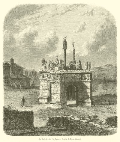 The Calvary of Pleyben by French School