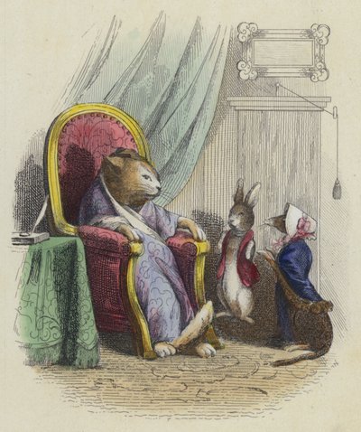 The Cat, the Weasel, and the Little Rabbit by French School
