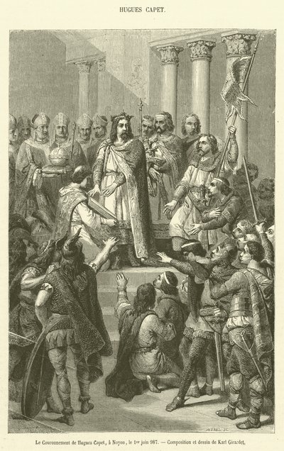 The Coronation of Hugh Capet, Noyon, June 1, 987 by French School