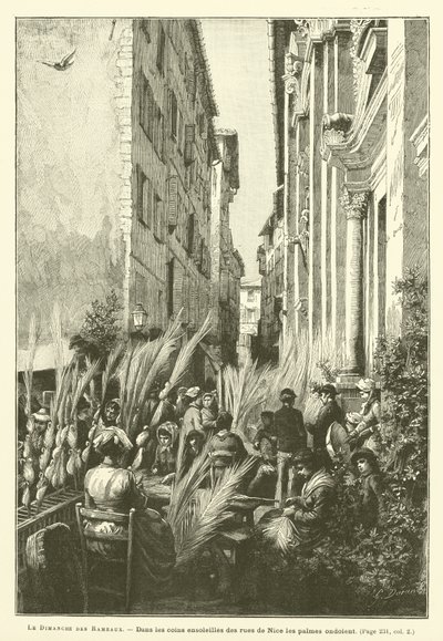 Palm Sunday (engraving) by French School