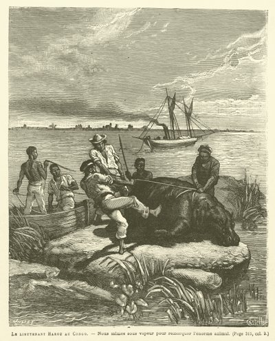 Lieutenant Harou in the Congo by French School