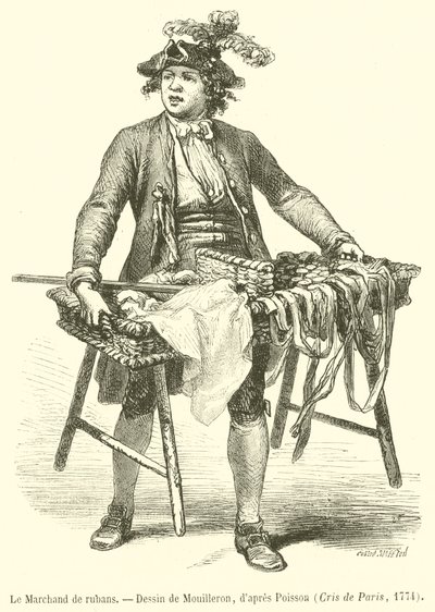 The ribbon merchant by French School