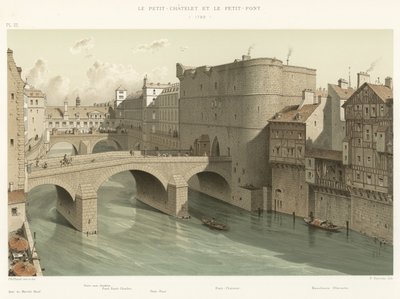 The Petit-Châtelet and Petit-Pont, 1780 by French School
