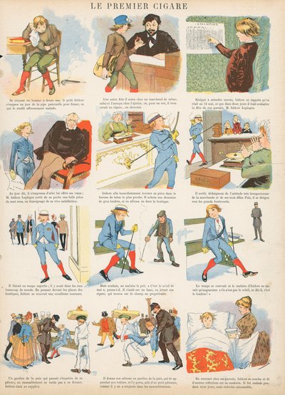 The First Cigar by French School