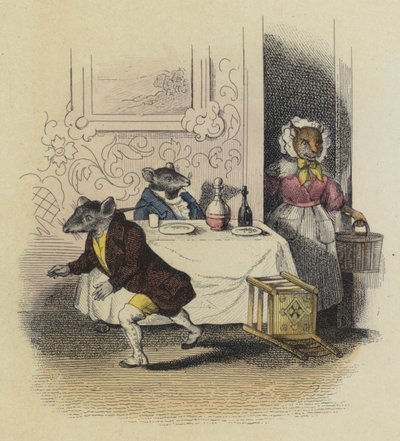 The Town Mouse and the Country Mouse by French School