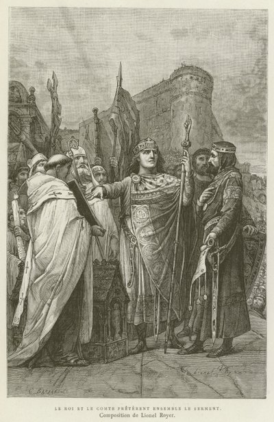 The King and the Count Took the Oath Together by French School