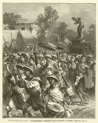 The Kingdom of Waters (engraving) by French School
