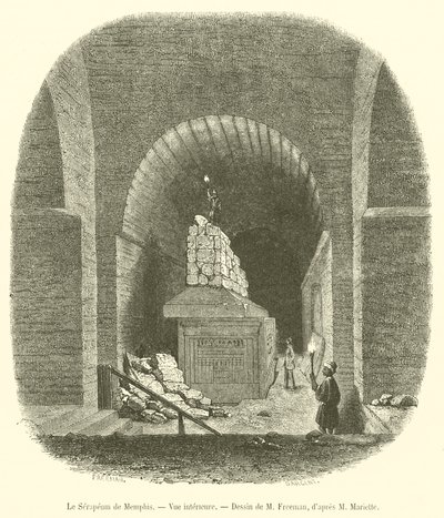 The Serapeum of Memphis, Interior View by French School