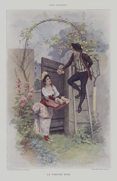 The Pink Apron by French School