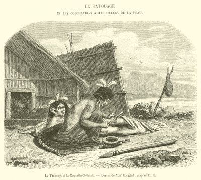 Tattooing in New Zealand by French School