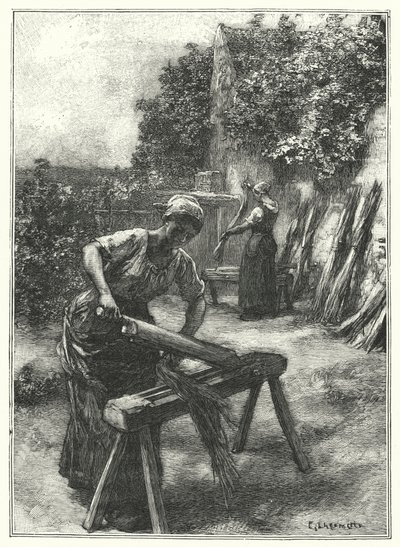 The Flax Breaking by French School