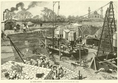 The Eiffel Tower, Foundation and Consolidation Works of the Piles by French School
