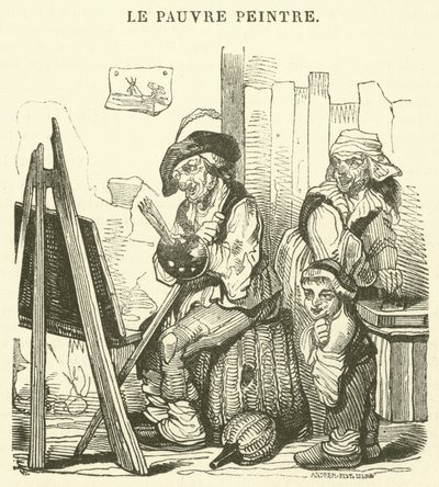 The Poor Painter by French School