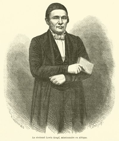 Reverend Lewis Krapf, Missionary in Africa by French School