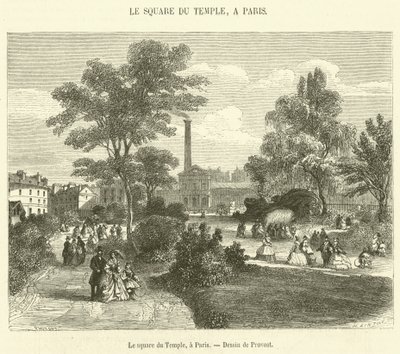 The Temple Square, Paris by French School