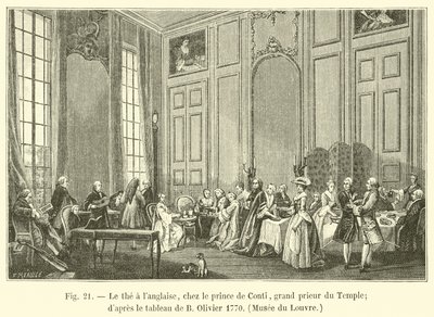 English tea, at the Prince of Conti