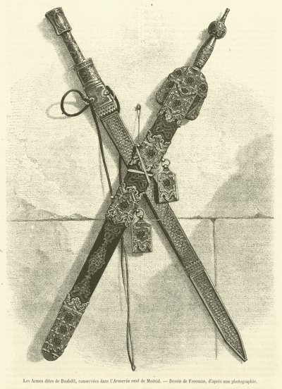 The Weapons of Boabdil, Preserved in the Royal Armory of Madrid by French School
