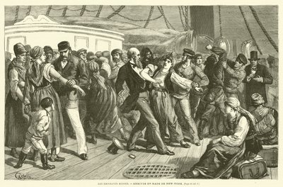 The Russian Emigrants by French School