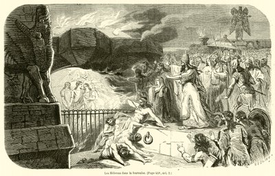 The Hebrews in the Furnace by French School