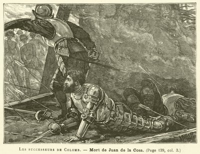 The Successors of Columbus (engraving) by French School