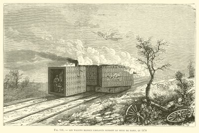 The Armored Wagons Used During the Siege of Paris, 1870 by French School